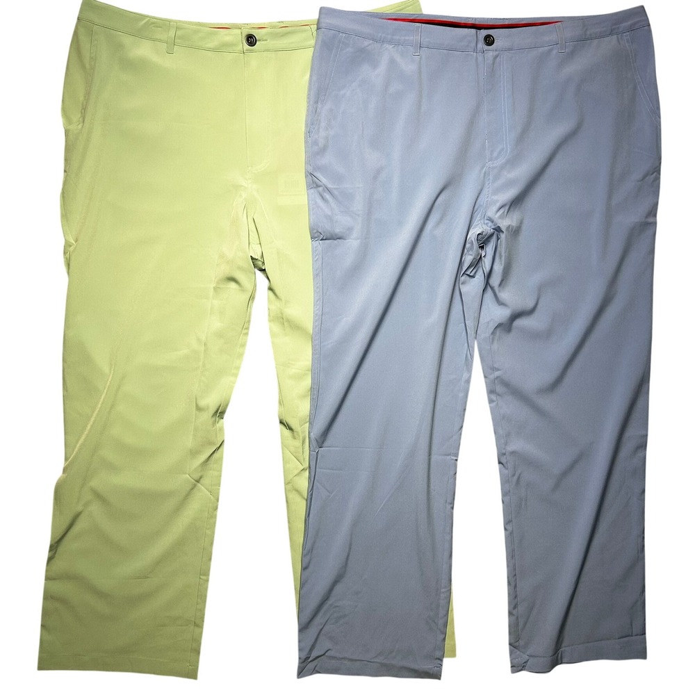 Short Par 4 Mark Golf‎ Pants Mens 42x32 Green Blue Performance Bundle Gorpcore